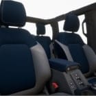 Leather-Trimmed/Vinyl Seats – Dark Space Gray with Navy Pier