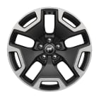 18” Machined-Face Aluminum Ebony Black-Painted Wheels - Outer Banks