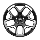 18” Machined-Face Aluminum Ebony Black-Painted Wheels