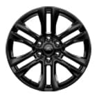 20” 6-Spoke Gloss Black-Painted Wheels
