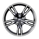 19” X 8.5” Machined-face Aluminum with Low Gloss Black Painted Pockets