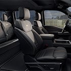 Unique Platinum Multicontour Driver and Passenger Leather Seating Surfaces 40/Console/40; Second Row Armrest