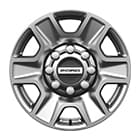 18” Bright Machined and Carbonized Gray Painted Aluminum Wheels