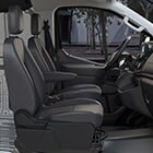 Dark Palazzo Gray Vinyl, 2-Way Manual Driver and 2-Way Manual Passenger Seats with Driver Armrest Only